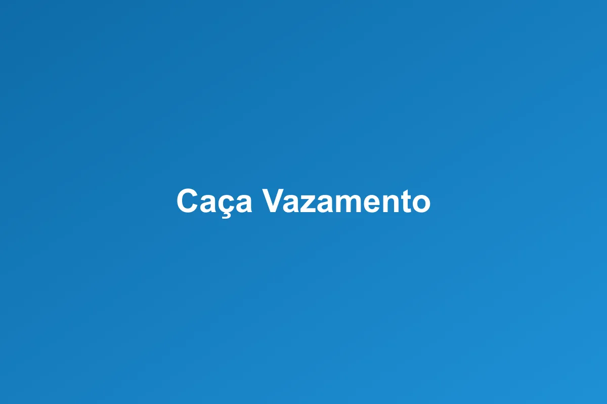 Caça-vazamento de Gás em Guarulhos